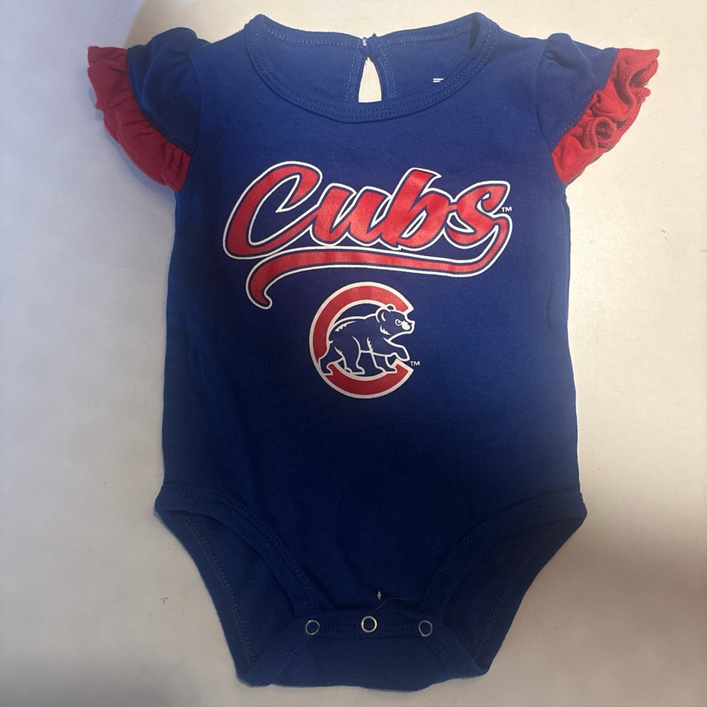 Blue Cubs Baby girl Onesie size 0/3 months